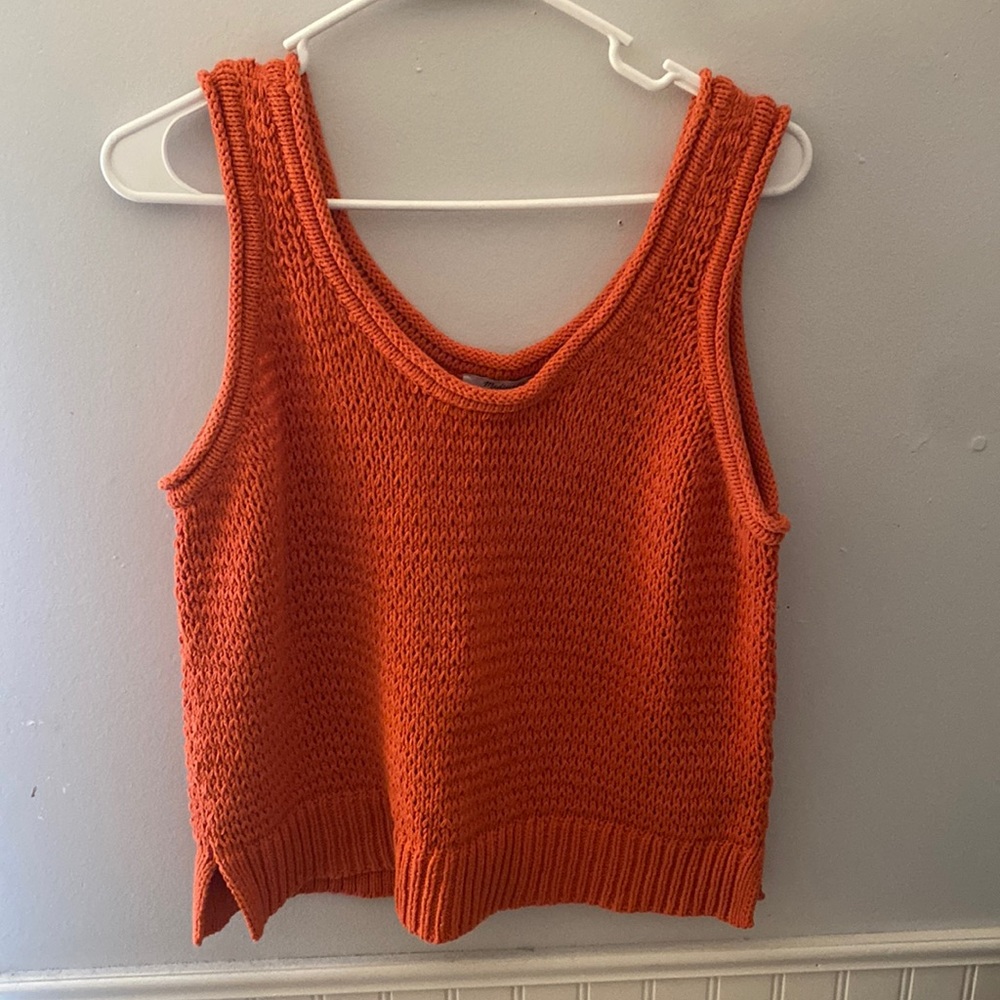 Coral Madewell sweater tank in like-new condition - worn once